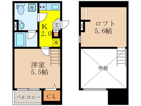 ラミアカーサ衣摺の物件間取画像